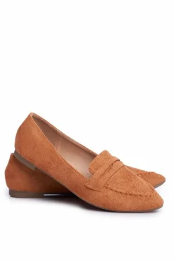 Boto Mokasyny Damskie Zamszowe*Mokasyny Damskie Zamszowe CH-1M6 Camel Laveria