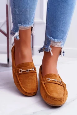 Boto Mokasyny Damskie Zamszowe*Mokasyny Damskie Zamszowe Comfort Camel Anzio