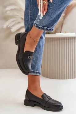 Buty damskie Vinceza Loafersy Damskie|Mokasyny Damskie Lakierowane*Mokasyny Damskie Ze Skóry Naturalnej Czarne Vinceza 58409