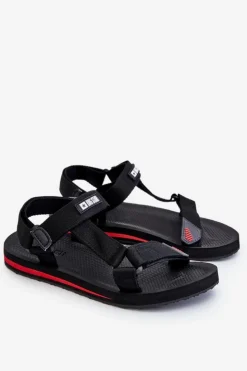 Big Star Shoes Sandały Męskie|Sandały Big Star*Męskie Sandały Na Rzepy Big Star DD174717 Czarne