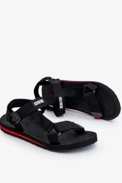 Big Star Shoes Sandały Męskie|Sandały Big Star*Męskie Sandały Na Rzepy Big Star DD174717 Czarne