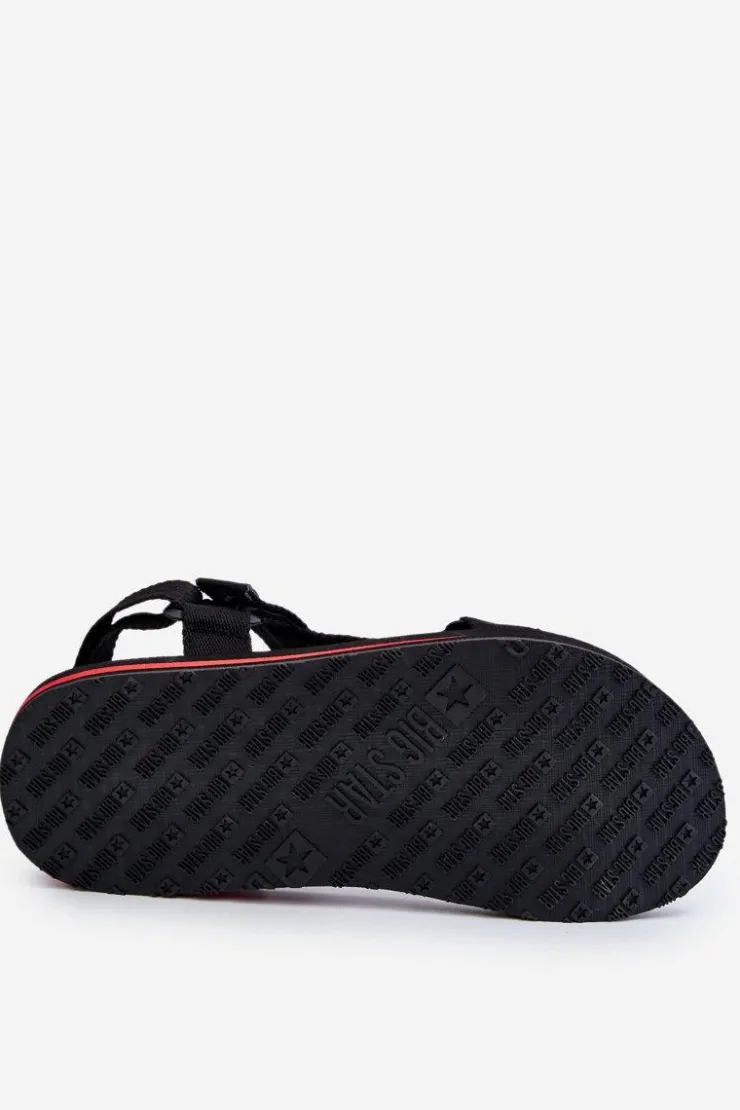 Big Star Shoes Sandały Męskie|Sandały Big Star*Męskie Sandały Na Rzepy Big Star DD174717 Czarne