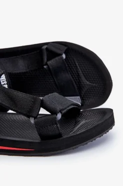 Big Star Shoes Sandały Męskie|Sandały Big Star*Męskie Sandały Na Rzepy Big Star DD174717 Czarne