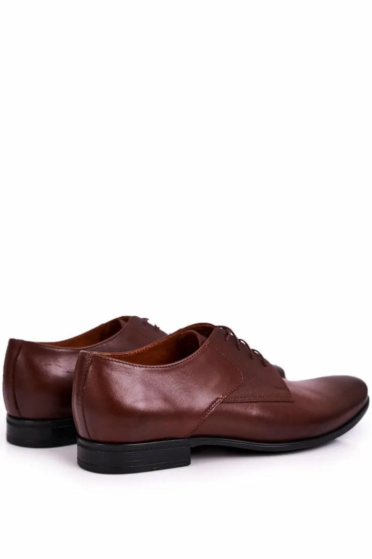 Boto Bednarek Polish Shoes|Mokasyny Sznurowane*Męskie Skórzane Mokasyny BEDNAREK Brązowe Brązowy