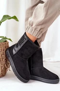 Damskie Big Star Shoes Śniegowce Big Star EE274415 Czarne