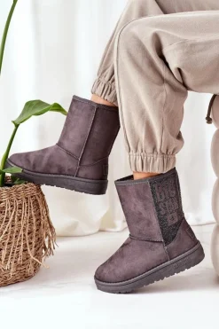 Hot Big Star Shoes Śniegowce Big Star EE274417 Szare