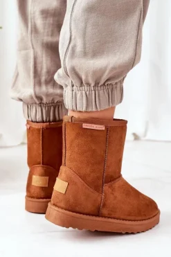 Cross Jeans Śniegowce Damskie*Śniegowce EE2R4028C Brązowe