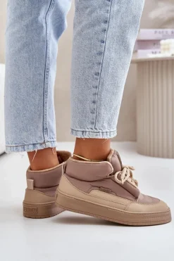 Big Star Shoes Buty Sportowe Big Star|Śniegowce Damskie*Śniegowce Damskie Big Star OO274A532 Beżowe Beżowy