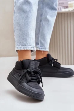 Damskie Big Star Shoes Śniegowce Damskie Big Star OO274A530 Czarne