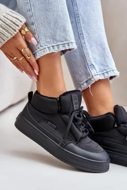 Damskie Big Star Shoes Śniegowce Damskie Big Star OO274A530 Czarne