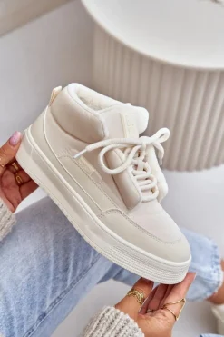 Damskie Big Star Shoes Śniegowce Damskie Big Star OO274A531 Kremowe