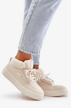 Damskie Big Star Shoes Śniegowce Damskie Big Star OO274A531 Kremowe