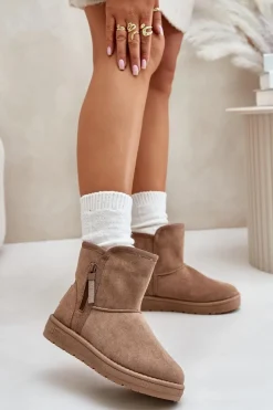 Big Star Shoes Śniegowce Damskie*Śniegowce Damskie Big Star OO274A165 Beżowe Beżowy