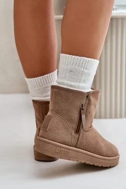 Big Star Shoes Śniegowce Damskie*Śniegowce Damskie Big Star OO274A165 Beżowe Beżowy