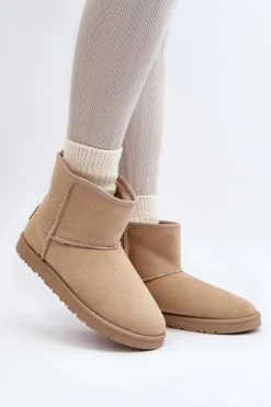 Online Cross Jeans Śniegowce Damskie MM2R4023C Beżowe Beżowy