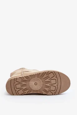 Online Cross Jeans Śniegowce Damskie MM2R4023C Beżowe Beżowy