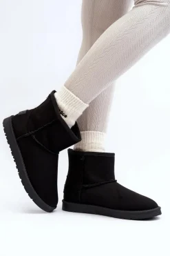 Cross Jeans Śniegowce Damskie*Śniegowce Damskie MM2R4024 Czarne Czarny