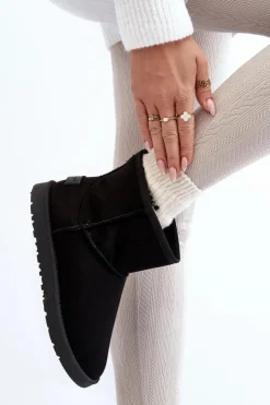 Cross Jeans Śniegowce Damskie*Śniegowce Damskie MM2R4024 Czarne Czarny