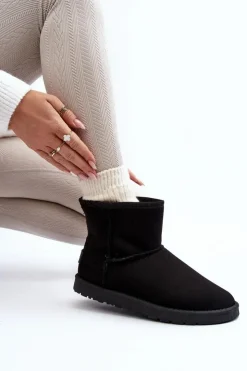 Cross Jeans Śniegowce Damskie*Śniegowce Damskie MM2R4024 Czarne Czarny