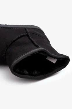 Cross Jeans Śniegowce Damskie*Śniegowce Damskie MM2R4024 Czarne Czarny