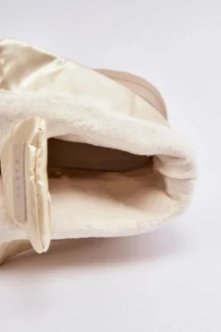 Damskie GOE Śniegowce Damskie Na Grubej Podeszwie Z Suwakiem MM2N4079 Beżowe