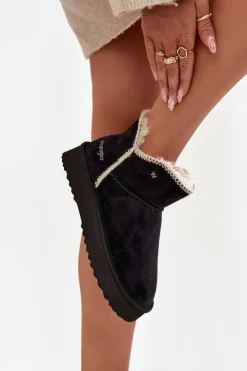 Damskie Wrangler Śniegowce Damskie Na Platformie 20253093.25Y Czarne