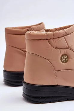 Evento Śniegowce Damskie*Śniegowce Damskie Ocieplane Beżowe Helis Beżowy