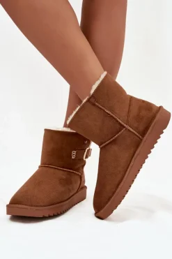 Wrangler Śniegowce Damskie*Śniegowce Damskie Z Klamrą 20253091.37B Camel Brązowy