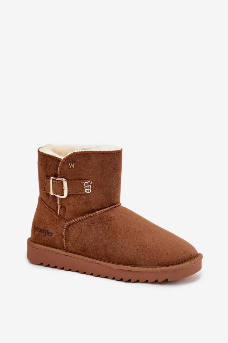 Wrangler Śniegowce Damskie*Śniegowce Damskie Z Klamrą 20253091.37B Camel Brązowy