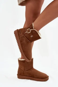 Wrangler Śniegowce Damskie*Śniegowce Damskie Z Klamrą 20253091.37B Camel Brązowy