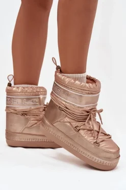 Damskie O'Neill Śniegowce Damskie Z Wiązaniem LISA WOMEN HIGH 90253012.99U Złote