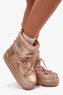 Damskie O'Neill Śniegowce Damskie Z Wiązaniem LISA WOMEN HIGH 90253012.99U Złote