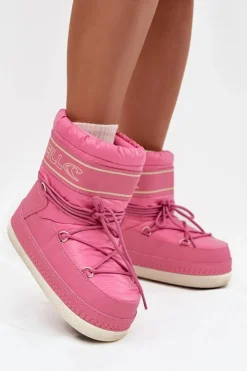 Best O'Neill Śniegowce Damskie Z Wiązaniem LISA WOMEN HIGH 90253012.01U Różowe Różowy