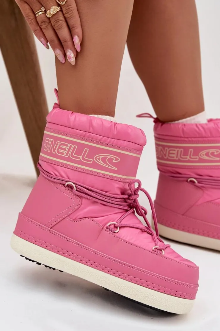 Best O'Neill Śniegowce Damskie Z Wiązaniem LISA WOMEN HIGH 90253012.01U Różowe Różowy