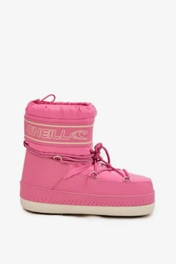 Best O'Neill Śniegowce Damskie Z Wiązaniem LISA WOMEN HIGH 90253012.01U Różowe Różowy