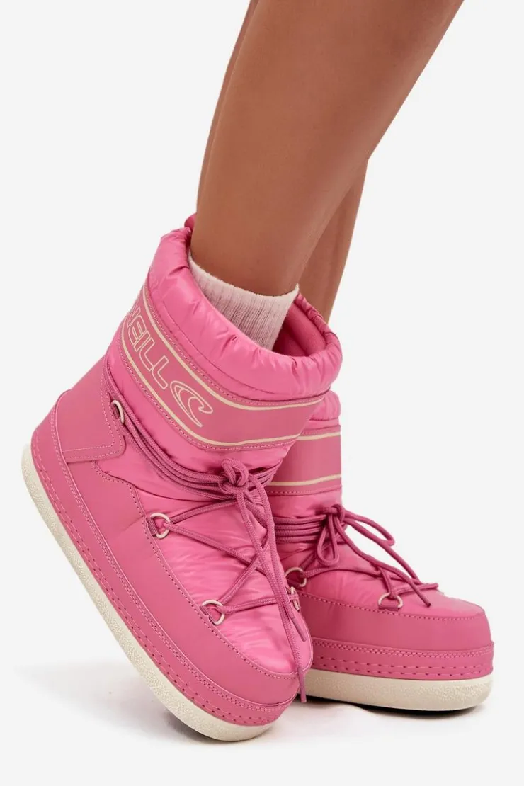 Best O'Neill Śniegowce Damskie Z Wiązaniem LISA WOMEN HIGH 90253012.01U Różowe Różowy