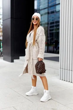 Damskie Big Star Shoes Śniegowce Ocieplane Big Star II274463 Białe