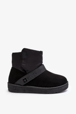 Damskie Big Star Shoes Śniegowce Ocieplane Na Platformie Czarne Big Star MM274151