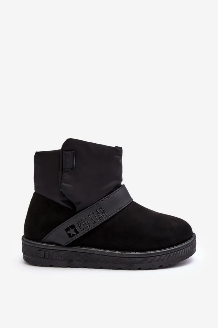 Damskie Big Star Shoes Śniegowce Ocieplane Na Platformie Czarne Big Star MM274151