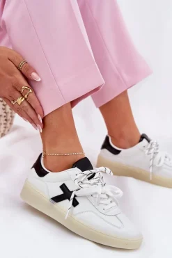 Clearance Boto Niskie Buty Sportowe Damskie Białe Zelevelis Biały