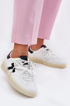 Clearance Boto Niskie Buty Sportowe Damskie Białe Zelevelis Biały