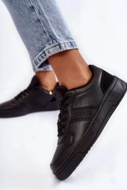 Damskie Big Star Shoes Niskie Buty Sportowe Memory Foam System Big Star KK274258 Czarne