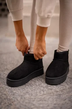 Online Big Star Shoes Niskie Śniegowce Na Platformie Big Star OO274A099 Czarne Czarny