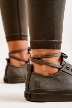 Best Big Star Shoes Niskie Tenisówki Big Star JJ274004 Khaki