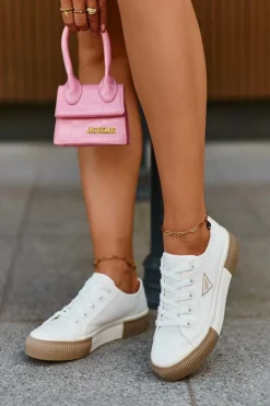 Clearance Boto Niskie Trampki Damskie Białe Enalae