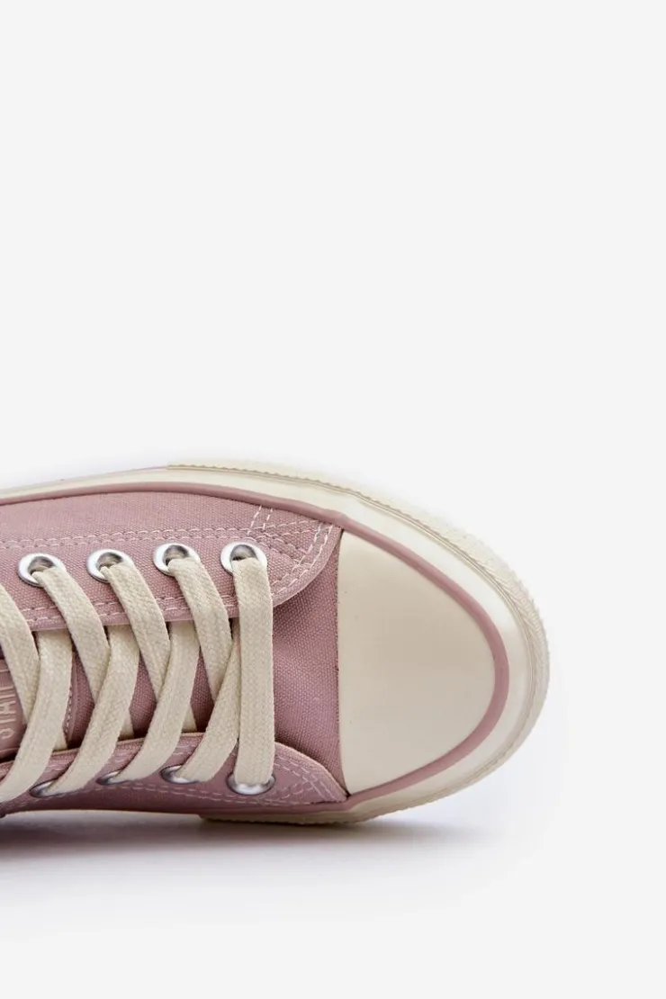 Big Star Shoes Trampki Damskie Big Star|Trampki Damskie Niskie*Niskie Trampki Damskie Big Star NN274270 Różowe Różowy