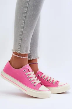 Clearance Big Star Shoes Niskie Trampki Damskie Big Star NN274271 Różowe Różowy