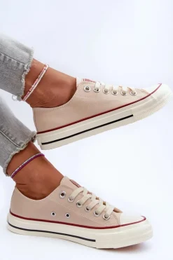 Damskie Big Star Shoes Niskie Trampki Damskie Big Star NN274272 Beżowe