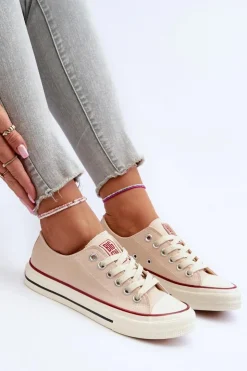 Damskie Big Star Shoes Niskie Trampki Damskie Big Star NN274272 Beżowe