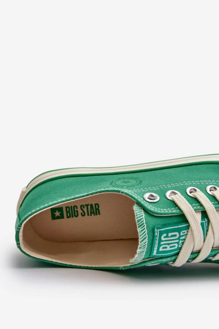 Damskie Big Star Shoes Niskie Trampki Damskie Big Star NN274268 Zielone